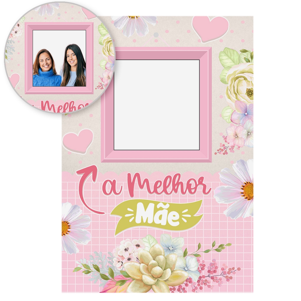 Painel Retangular Decoração Dia Das Mães para Foto Vazado Interativo Sublimado Em Tecido 1,50×2,20 Painel Retangular Decoração Dia Das Mães para Foto Vazado Interativo Sublimado Em Tecido 1,50×2,20