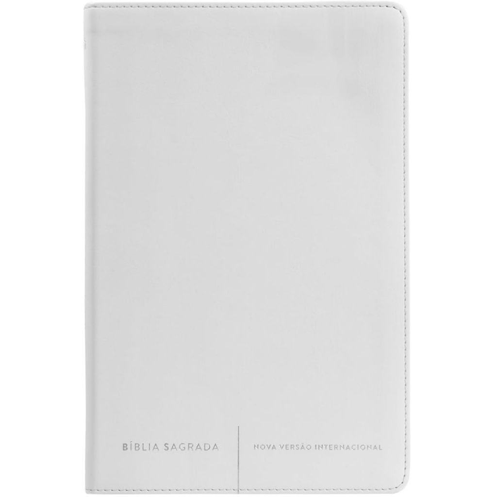 Bíblia Sagrada Slim | Capa Luxo | NVI | Branca Bíblia Sagrada Slim | Capa Luxo | NVI | Branca