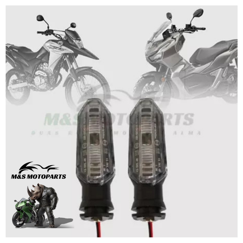 Pisca Led Seta Twister XRE 300 ADV 150 Sahara 300 Cb 300F Moto Seta Par