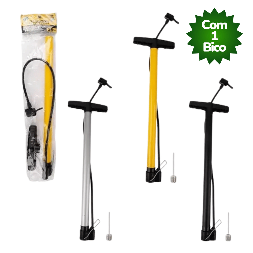 Bomba Para Encher Pneu De Carro Moto E Bike de 40Cm E 59cm Bomba Para Encher Pneu De Carro Moto E Bike de 40Cm E 59cm