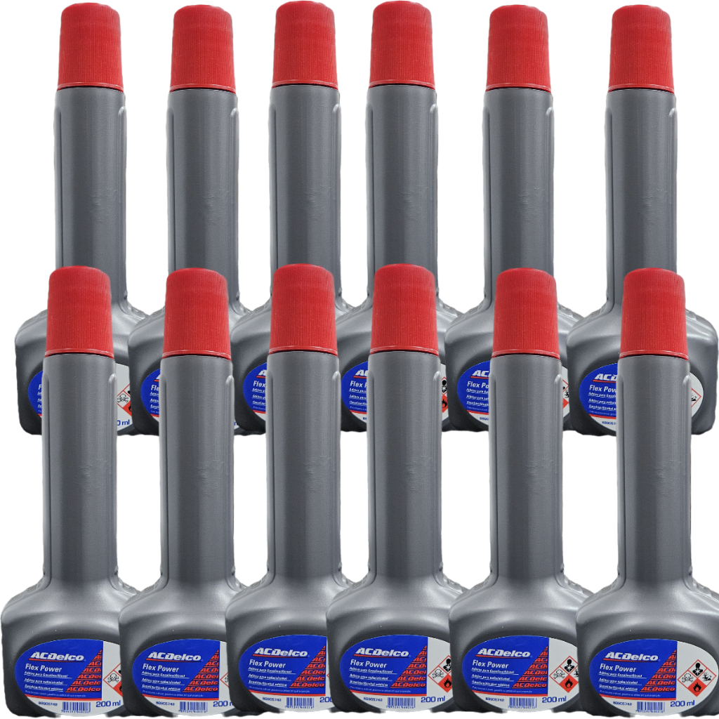 Kit 12 Aditivos de Combustível Flexpower Universal 200ml Acdelco 88905742 Kit 12 Aditivos de Combustível Flexpower Universal 200ml Acdelco 88905742