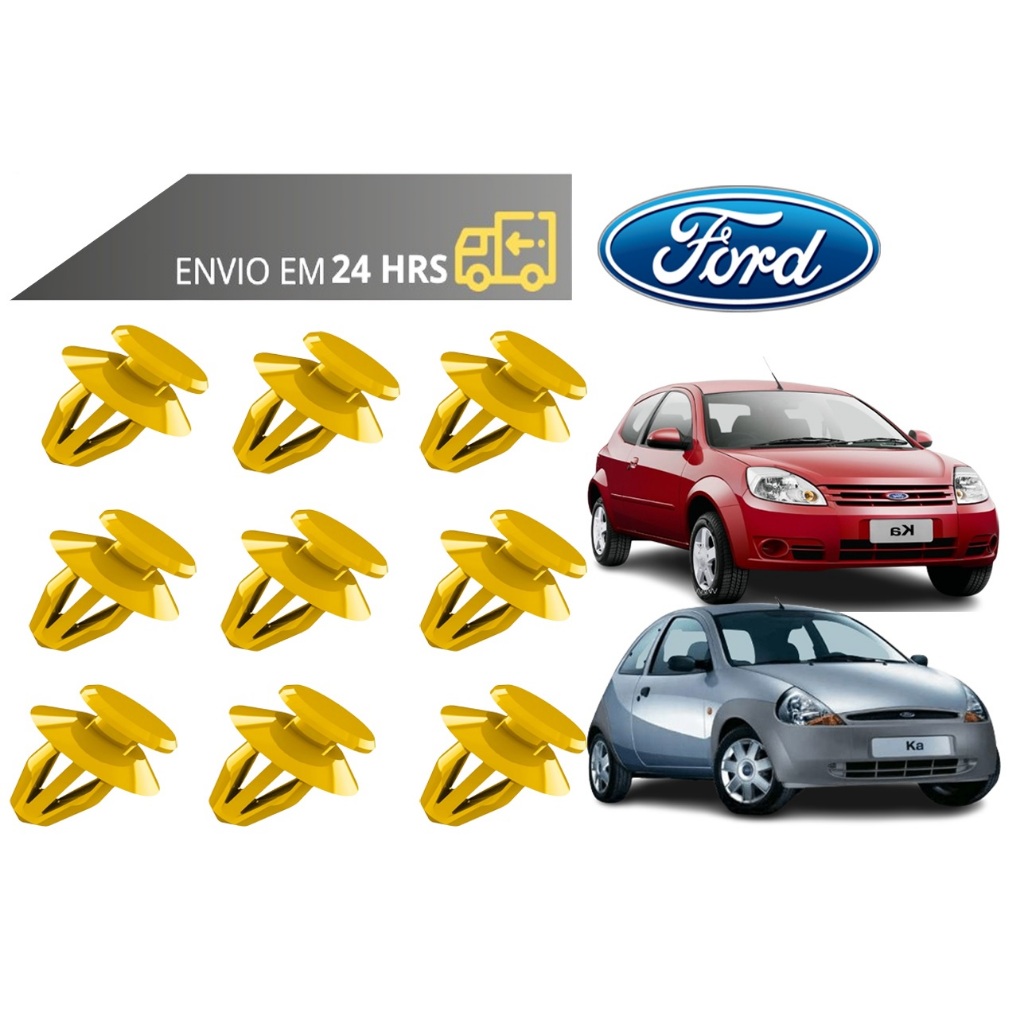 Grampo Presilha Forro da Porta Ford Ka 1997 a 2013 Grampo Presilha Forro da Porta Ford Ka 1997 a 2013