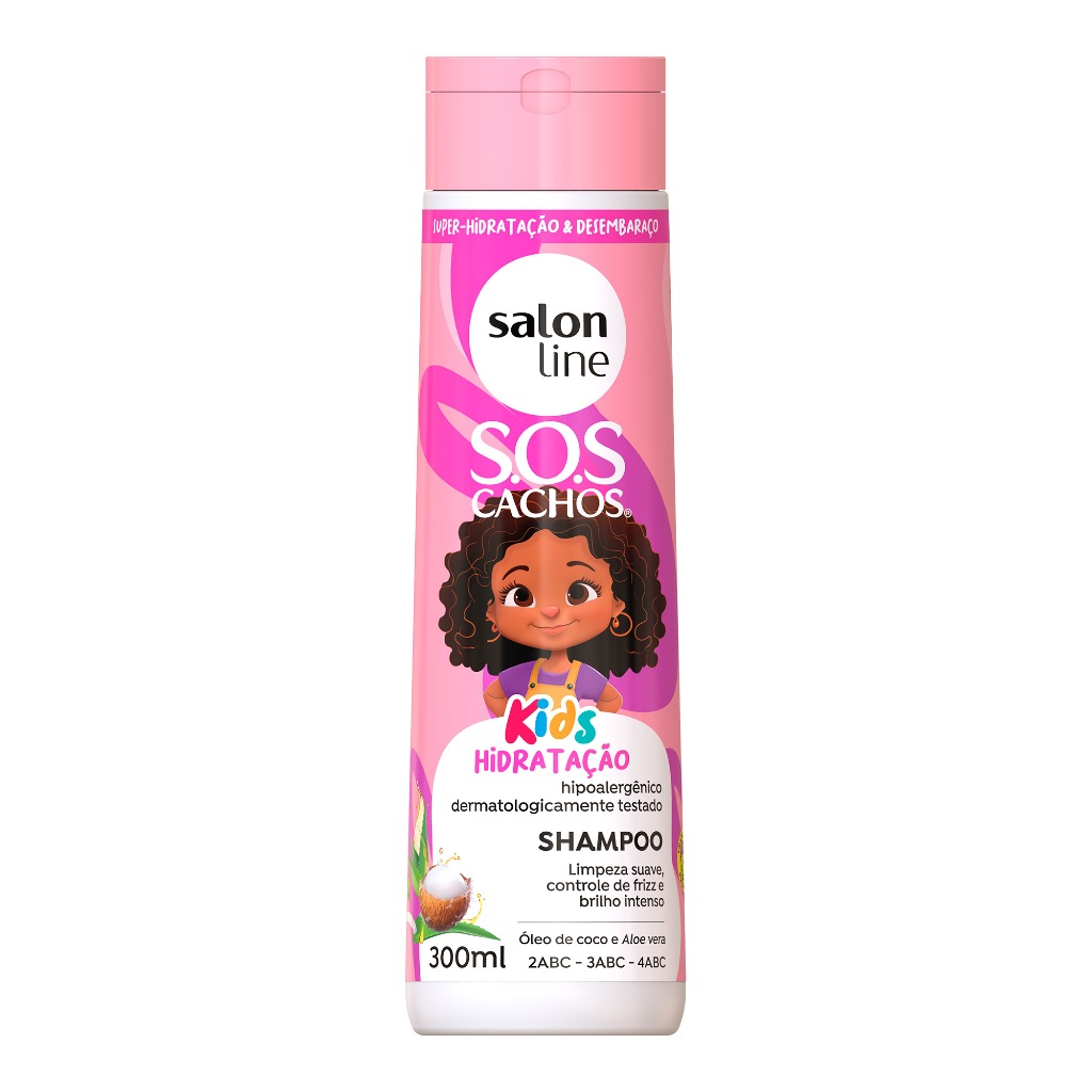 Shampoo SOS Cachos Kids Hidratação Salon Line 300ml Shampoo SOS Cachos Kids Hidratação Salon Line 300ml