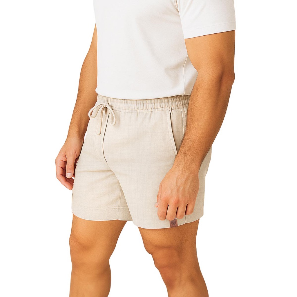 Short De Linho Masculino Básico Mauricinho Premium Lavado De Alta Qualidade Short Linho Praia Short De Linho Masculino Básico Mauricinho Premium Lavado De Alta Qualidade Short Linho Praia