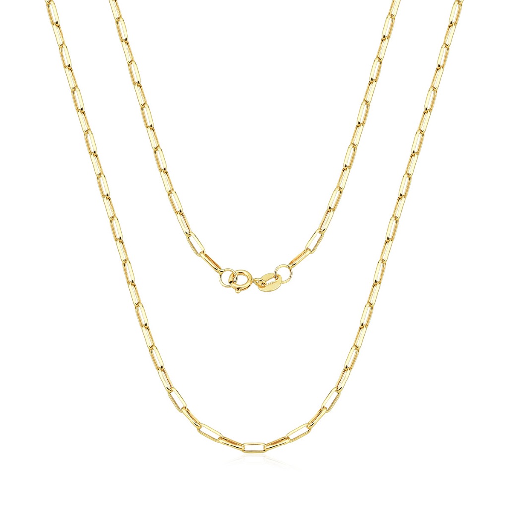 Corrente Oca Alongada 60cm Ouro 18k Corrente Oca Alongada 60cm Ouro 18k
