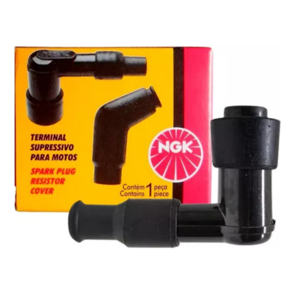 Cachimbo Vela Ngk Ld05fp Honda Cg 125 Factor YBR Fazer Titan Fan Pop 100 Walk Machine Mobilete WMX Cachimbo Vela Ngk Ld05fp Honda Cg 125 Factor YBR Fazer Titan Fan Pop 100 Walk Machine Mobilete WMX