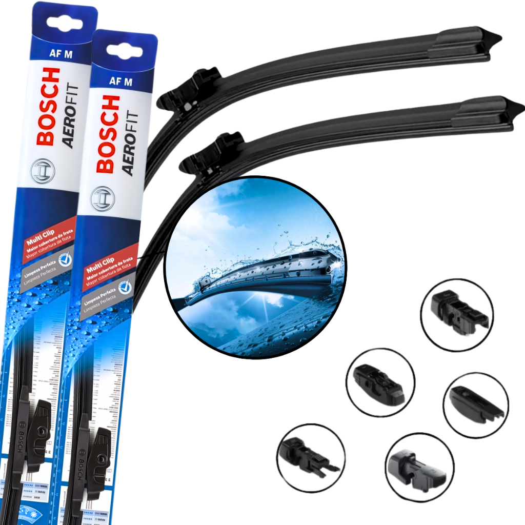 Par Palheta Limpador Parabrisa Original Bosch Multiclip Par Palheta Limpador Parabrisa Original Bosch Multiclip