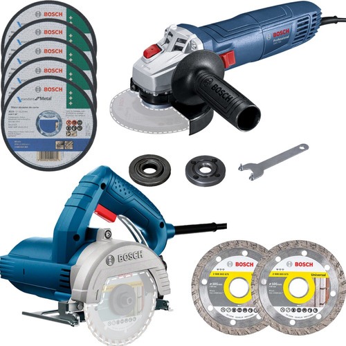 Kit Bosch 127V Serra Mármore GDC 150 + Esmerilhadeira Angular GWS 700 Kit Bosch 127V Serra Mármore GDC 150 + Esmerilhadeira Angular GWS 700