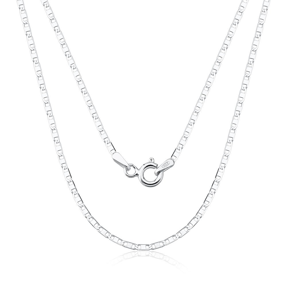 Corrente de Ouro Branco 18k Piastrine com 1,2mm – Diversos Tamanhos Corrente de Ouro Branco 18k Piastrine com 1,2mm – Diversos Tamanhos