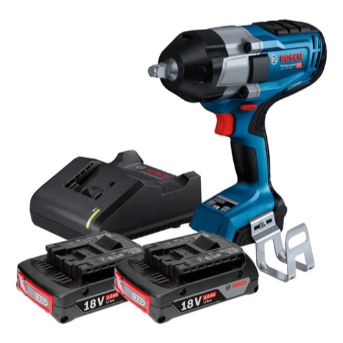 Chave de Impacto Bosch GDS 18V-1000 1/2 Brushless com 2 Baterias18V e Carregado Bivolt