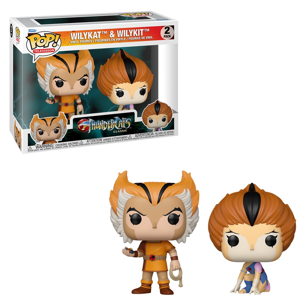 FUNKO POP TELEVISION THUNDERCATS CLASSIC – WILYKAT & WILYKIT 2-PACK (83776) NOVO ORIGINAL FUNKO POP TELEVISION THUNDERCATS CLASSIC – WILYKAT & WILYKIT 2-PACK (83776) NOVO ORIGINAL