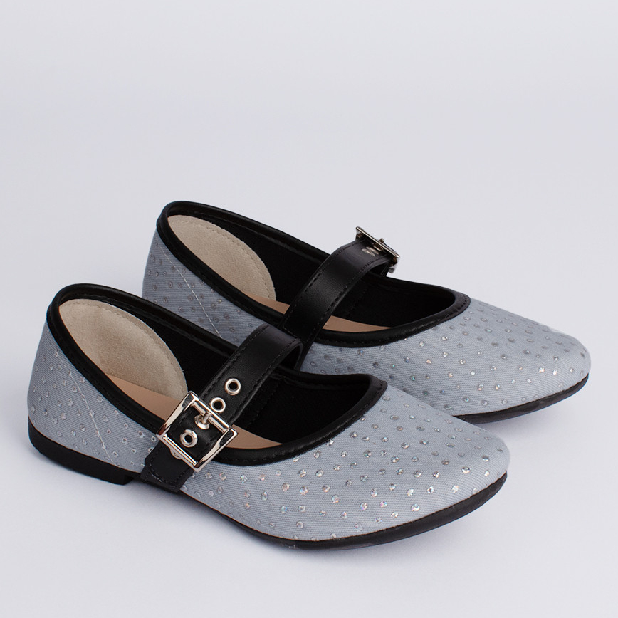 Sapatilha Infantil Menina Bailarina Fivela Confortável Kidy Soft Brilho Delicada Boneca Jeans Preto Sapatilha Infantil Menina Bailarina Fivela Confortável Kidy Soft Brilho Delicada Boneca Jeans Preto