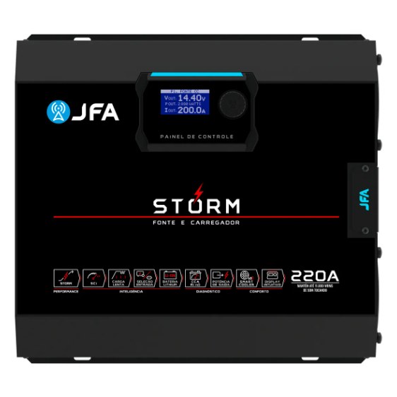 Fonte E Carregador Automotiva Jfa 220a Bivolt Fonte E Carregador Automotiva Jfa 220a Bivolt