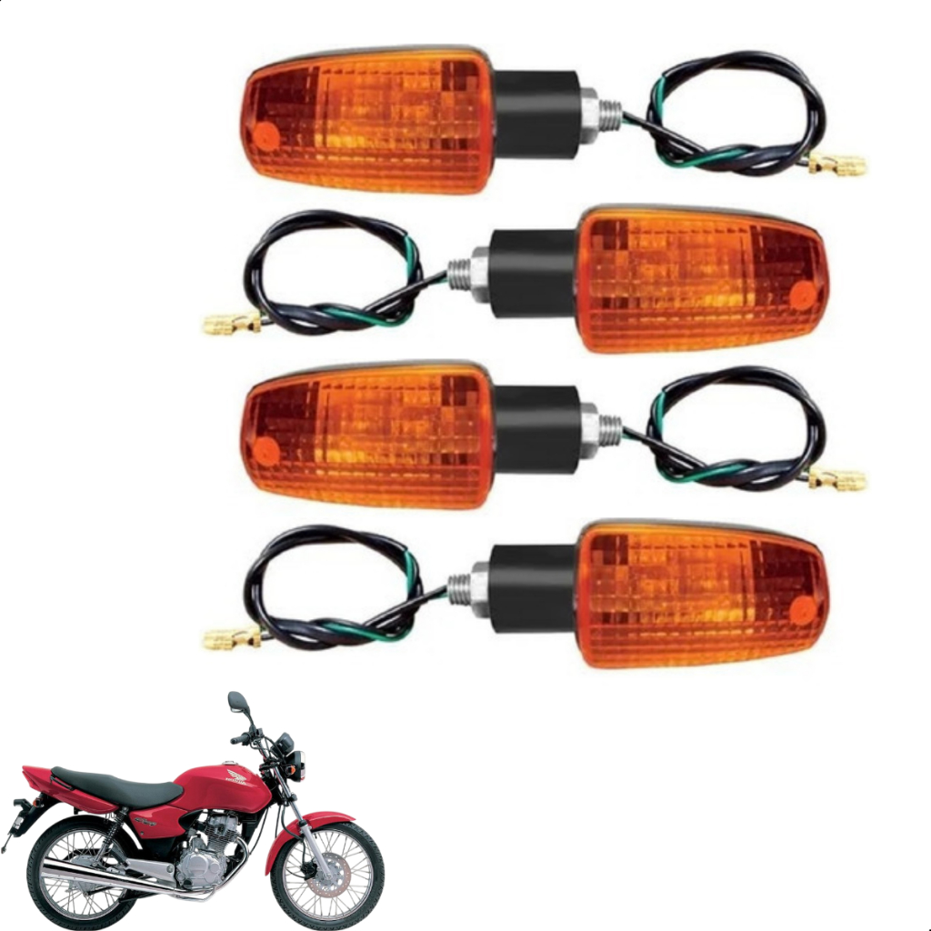 4 Piscas GVS Seta Para Cg Titan 125 150 2000 A 2005 4 Piscas GVS Seta Para Cg Titan 125 150 2000 A 2005