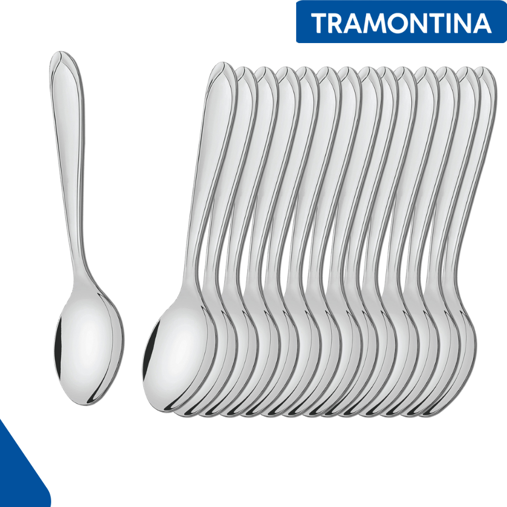 12 colheres colher de sobremesa laguna aço inox tramontina 12 colheres colher de sobremesa laguna aço inox tramontina