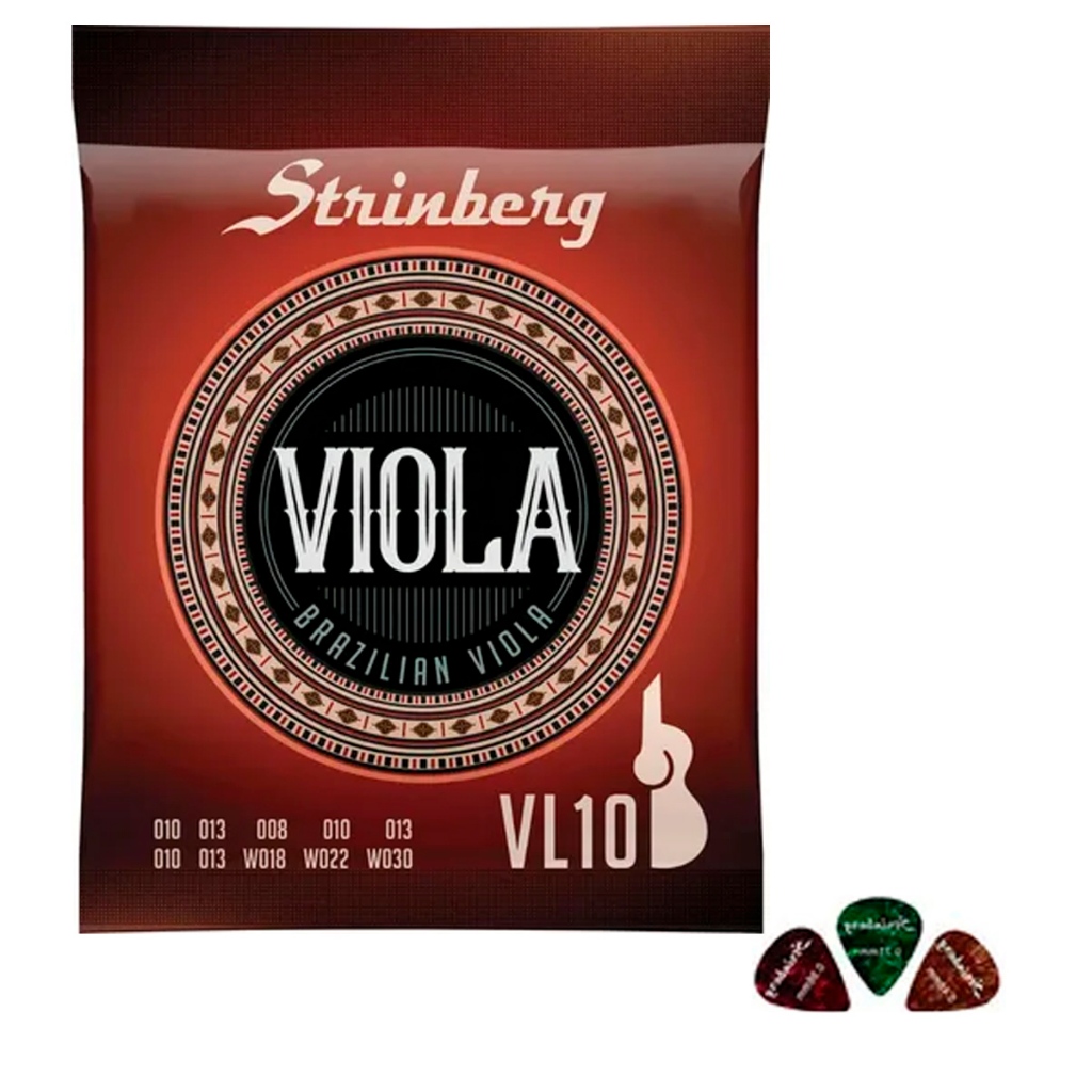 Encordoamento Cordas Para Viola Caipira Strinberg Vl10 Encordoamento Cordas Para Viola Caipira Strinberg Vl10