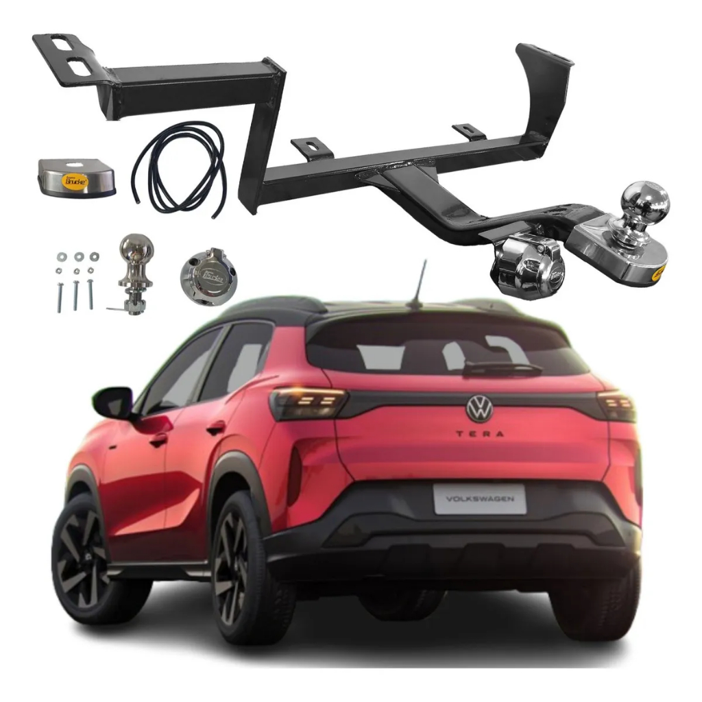 Engate Reboque Rabicho Fixo Vw Tera T-Cross Polo 2018/2026 700kg Volkswagem Engate Reboque Rabicho Fixo Vw Tera T-Cross Polo 2018/2026 700kg Volkswagem