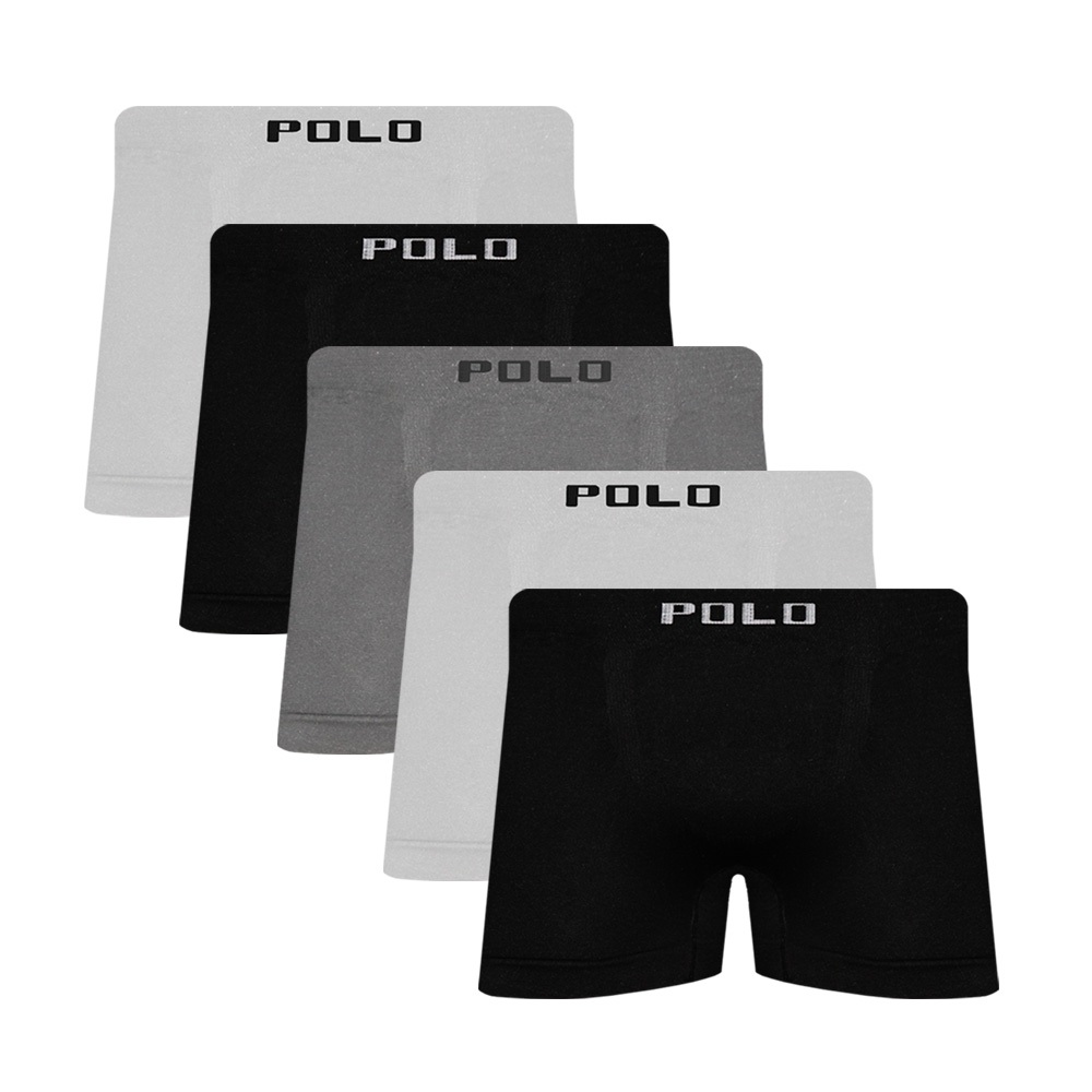 Kit 5 Cueca Box de Microfibra Polo Star Sortida Kit 5 Cueca Box de Microfibra Polo Star Sortida