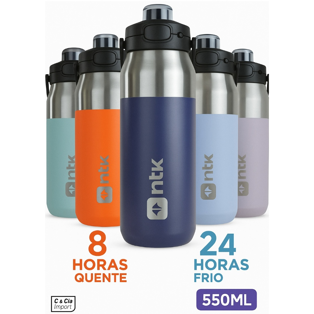 Garrafa Térmica Squeeze Camping Bike Isomax 550ml Ntk C/alça Garrafa Térmica Squeeze Camping Bike Isomax 550ml Ntk C/alça