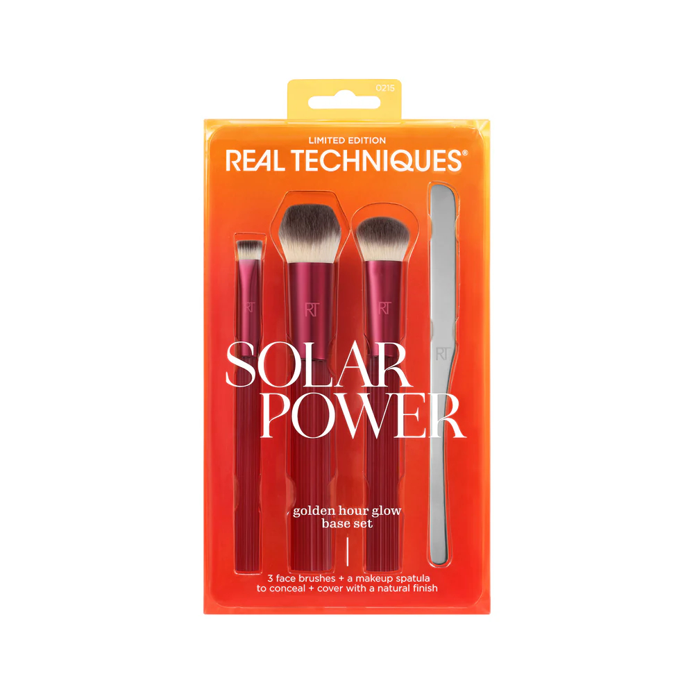 Real Techniques – Solar Power – Golden Hour Glow Kit para Base Real Techniques – Solar Power – Golden Hour Glow Kit para Base