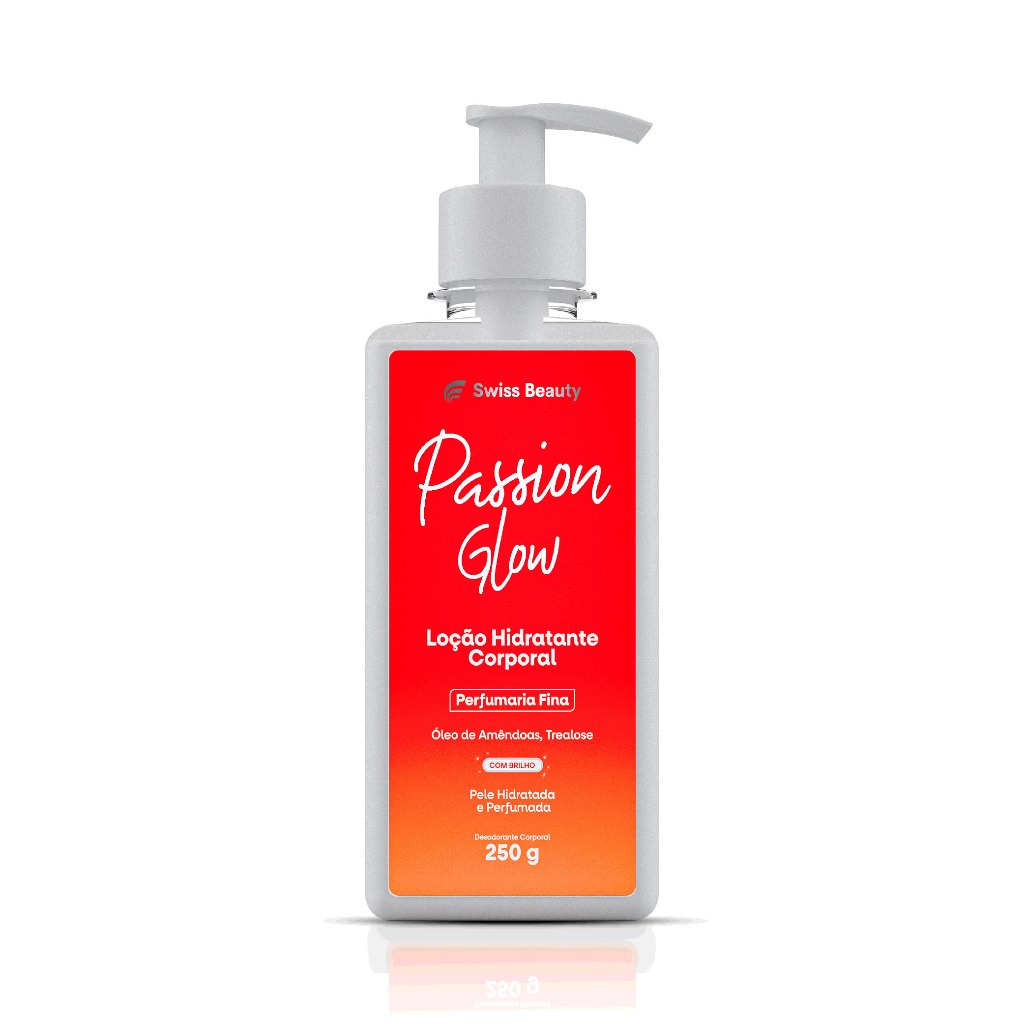 Loção Hidratante Desodorante Corporal Passion Glow 250g com Óleo de Amêndoa e Trealose Swiss Beauty Belkit Loção Hidratante Desodorante Corporal Passion Glow 250g com Óleo de Amêndoa e Trealose Swiss Beauty Belkit