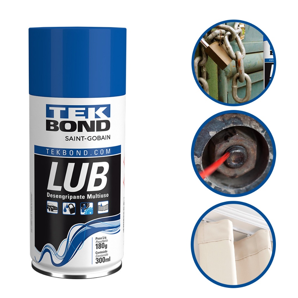 Óleo Desengripante Desincravante Desencravante Tekspray Lub 300ml 180g Peças Porcas Parafusos Polias Óleo Desengripante Desincravante Desencravante Tekspray Lub 300ml 180g Peças Porcas Parafusos Polias