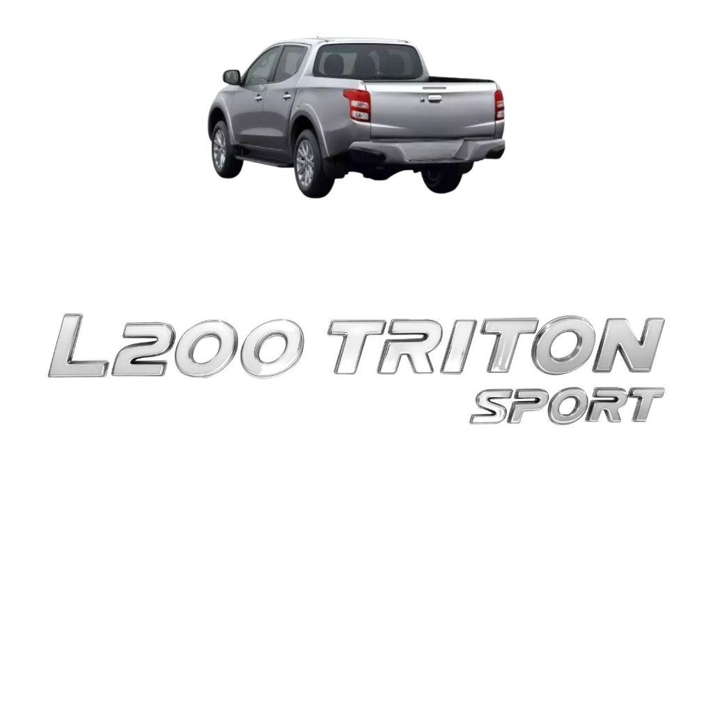 Emblema Letreiro L200 TRITON SPORT L200 2017 a 2019 Cromado Emblema Letreiro L200 TRITON SPORT L200 2017 a 2019 Cromado