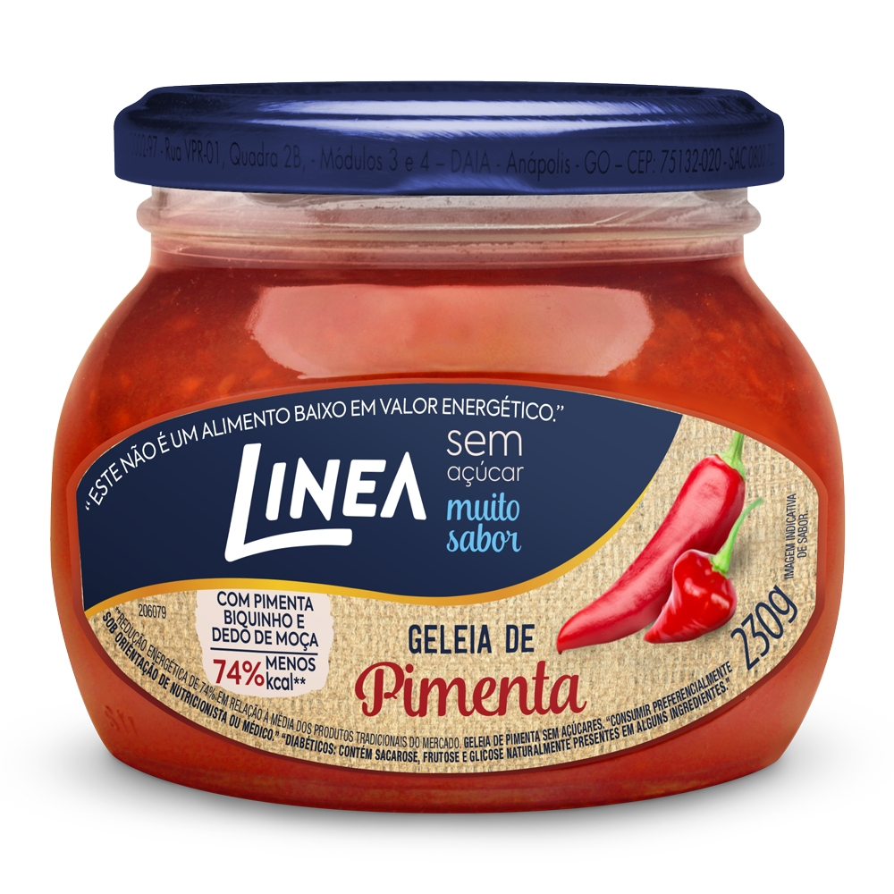 Geleia Linea Sabor Pimenta Vermelha de 230g