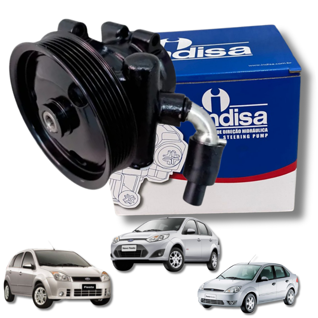 Bomba De Direção Hidráulica C/Polia Ford Ecosport 1.6 8v, Ford Fiesta Hatch Sedan 1.6 8v, Ford Escosport 1.6 8v Zetec Ro Bomba De Direção Hidráulica C/Polia Ford Ecosport 1.6 8v, Ford Fiesta Hatch Sedan 1.6 8v, Ford Escosport 1.6 8v Zetec Ro