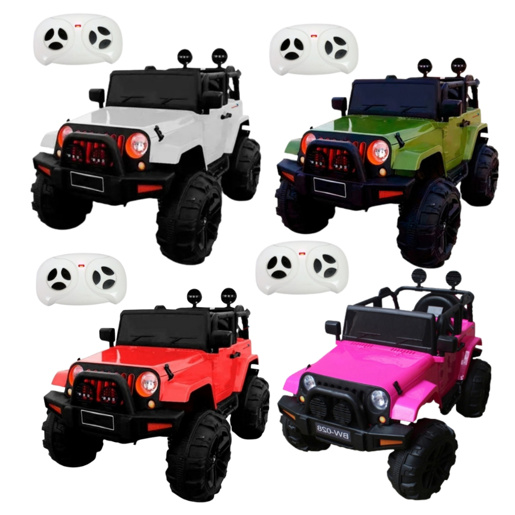 Mini Carro Elétrico Infantil 12v Usb Aux Jipe Rosa,Verde,Branco,Vermelho Com Controle Som Luz Farol Mini Carro Elétrico Infantil 12v Usb Aux Jipe Rosa,Verde,Branco,Vermelho Com Controle Som Luz Farol