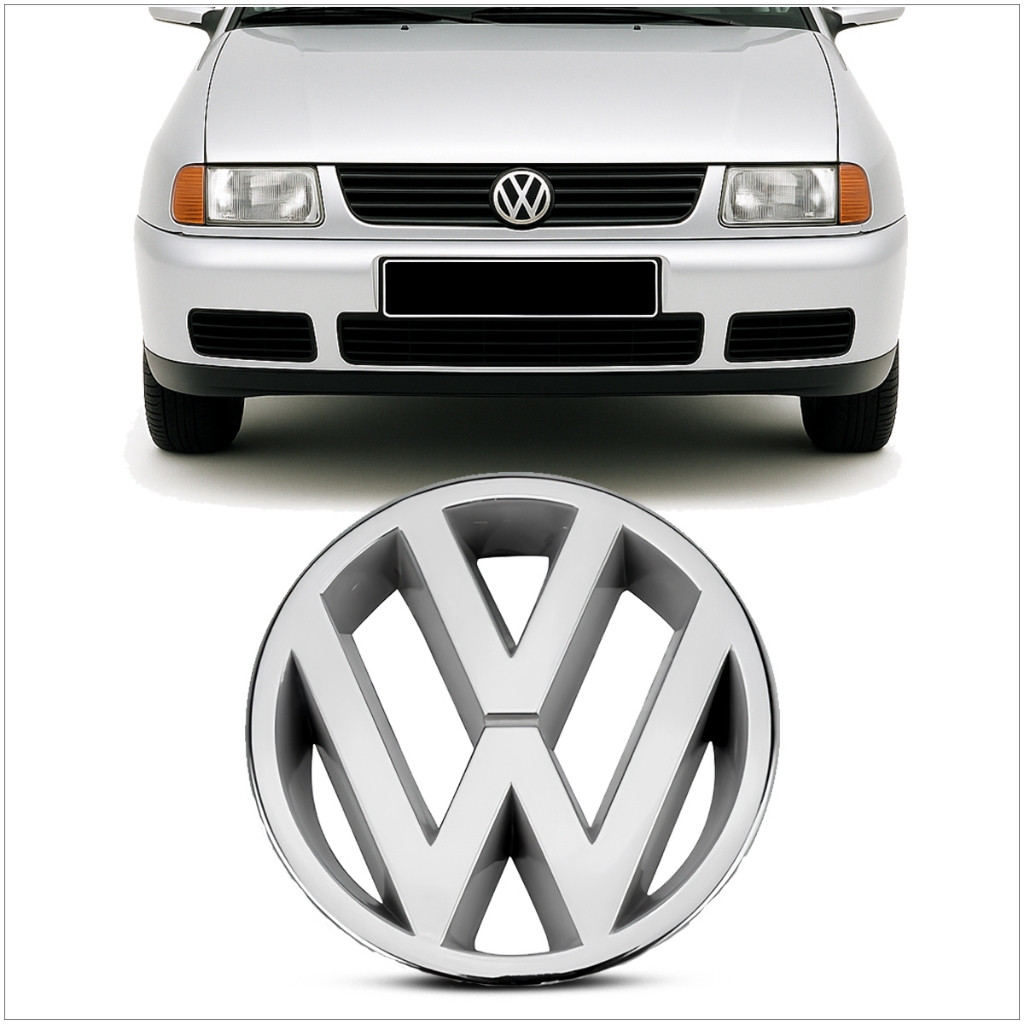 Emblema Grade Cromado Polo Classic 1997 1998 1999 2000 200 Emblema Grade Cromado Polo Classic 1997 1998 1999 2000 200