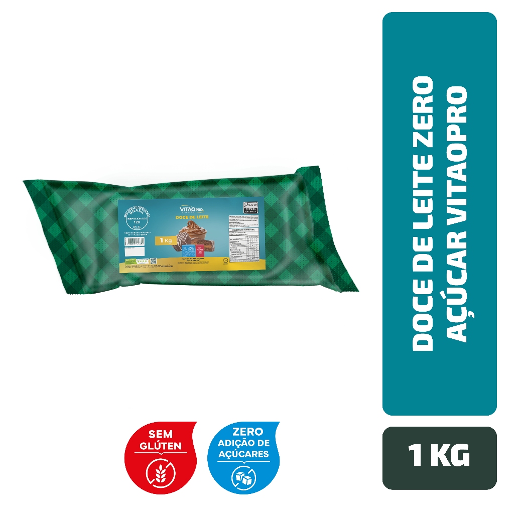Doce De Leite Zero Açúcar VitaoPRO 1 Kg Doce De Leite Zero Açúcar VitaoPRO 1 Kg