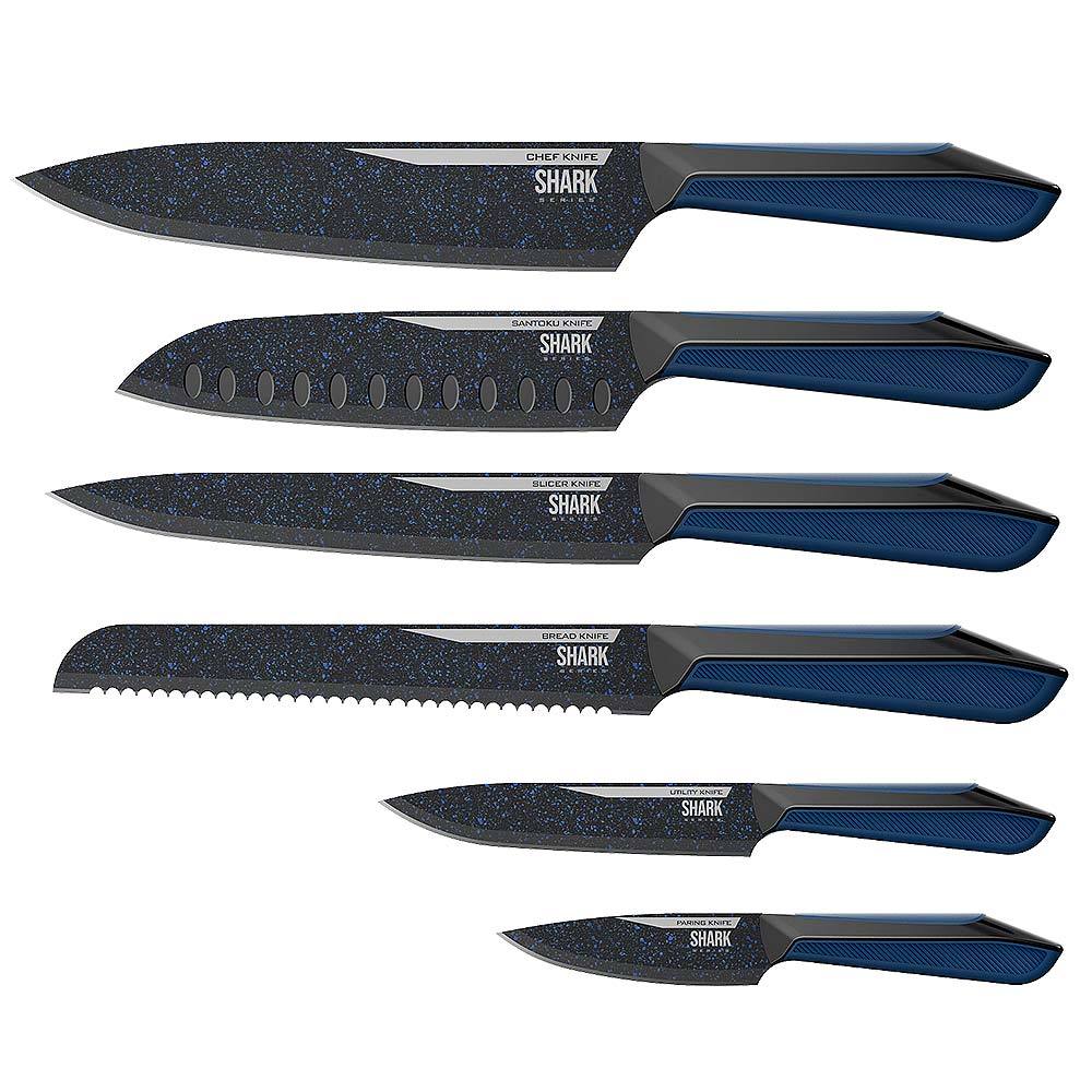 Conjunto de Facas Special Cut Blue Ichef Shark Series