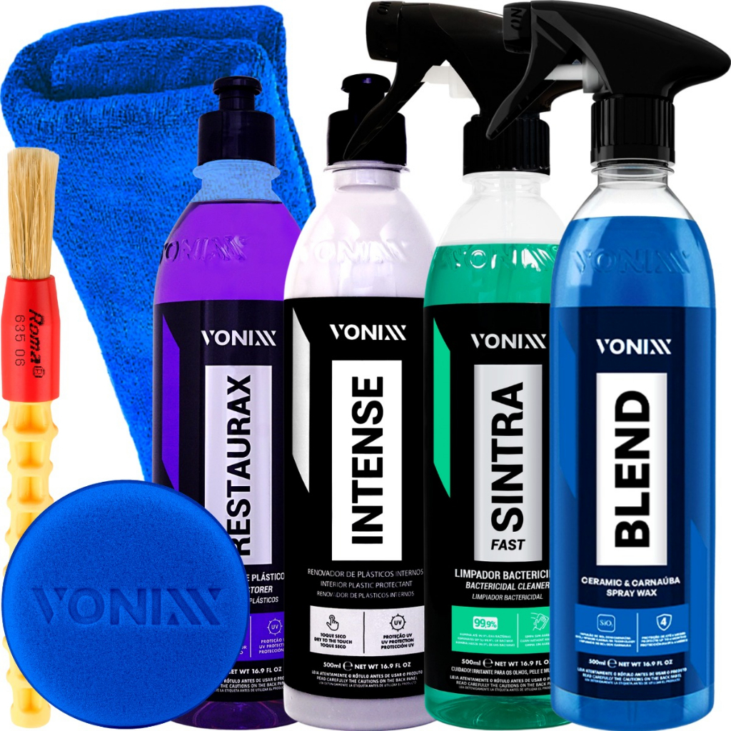 Kit Limpeza Automotiva Restaurax Blend Sintra Intense Kit Limpeza Automotiva Restaurax Blend Sintra Intense