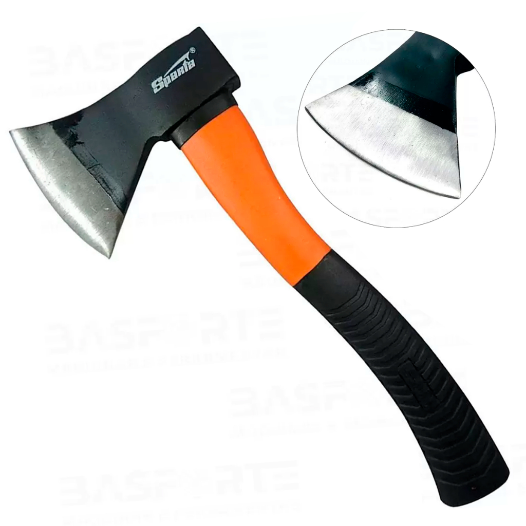 Machado Tipo Machadinho Com Cabo De Fibra 600g Profissional Resistente Corte Lenha Jardinagem Machado Tipo Machadinho Com Cabo De Fibra 600g Profissional Resistente Corte Lenha Jardinagem