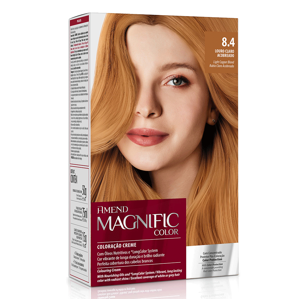 Amend Coloração Magnific Color 8.4 Louro Claro Acobreado Amend Coloração Magnific Color 8.4 Louro Claro Acobreado