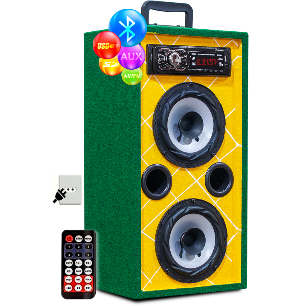 Caixa Bob Residencial Brasil Vertical 6 Ativa 110w Bluetooth Caixa Bob Residencial Brasil Vertical 6 Ativa 110w Bluetooth