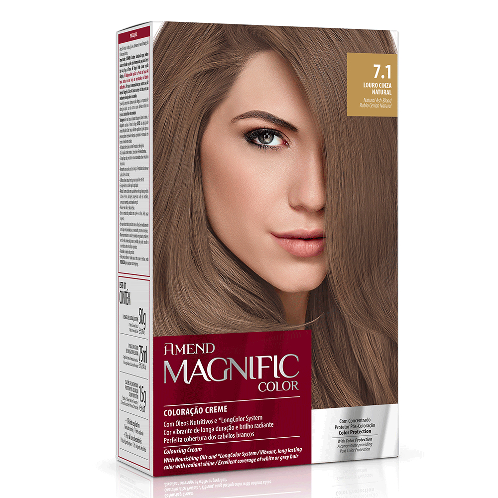 Amend Coloração Magnific Color 7.1 Louro Cinza Natural Amend Coloração Magnific Color 7.1 Louro Cinza Natural