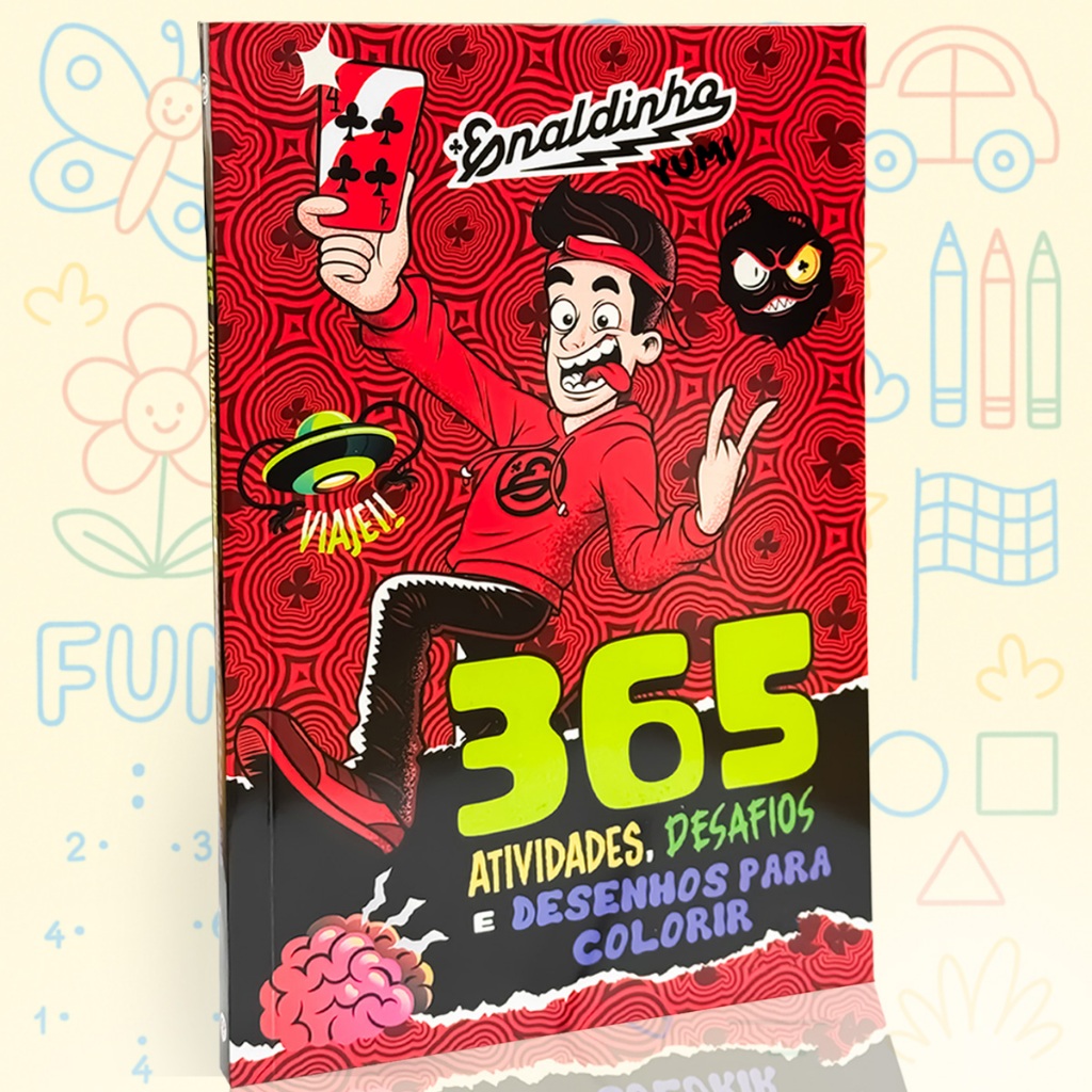 Livro Infantil Enaldinho 365 Atividades | Desenhos Para Colorir E Desafios Educativos Livro Infantil Enaldinho 365 Atividades | Desenhos Para Colorir E Desafios Educativos