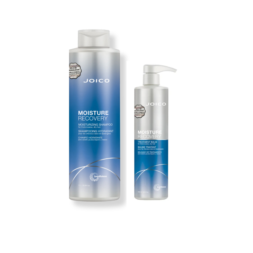 Kit Joico Moisture Recovery – Shampoo 1L e Máscara 500ml Kit Joico Moisture Recovery – Shampoo 1L e Máscara 500ml