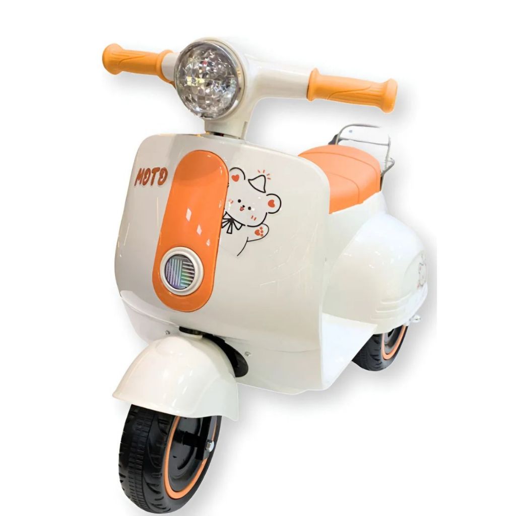 Triciclo Infantil Elétrico 6v Avespa Flash Wheels Pimpi com Luz Som Musical Acelerador no Pé Triciclo Infantil Elétrico 6v Avespa Flash Wheels Pimpi com Luz Som Musical Acelerador no Pé