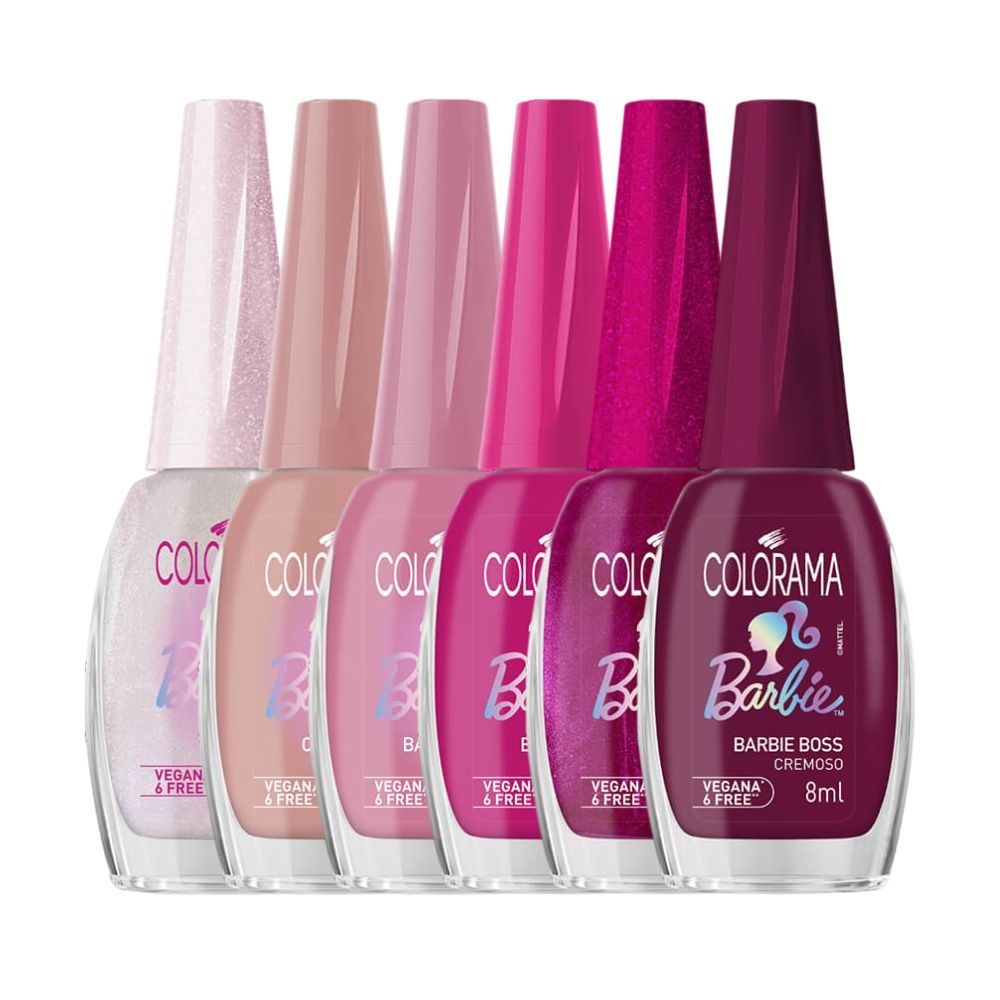 Kit Esmalte Colorama Coleção Barbie Kit Esmalte Colorama Coleção Barbie