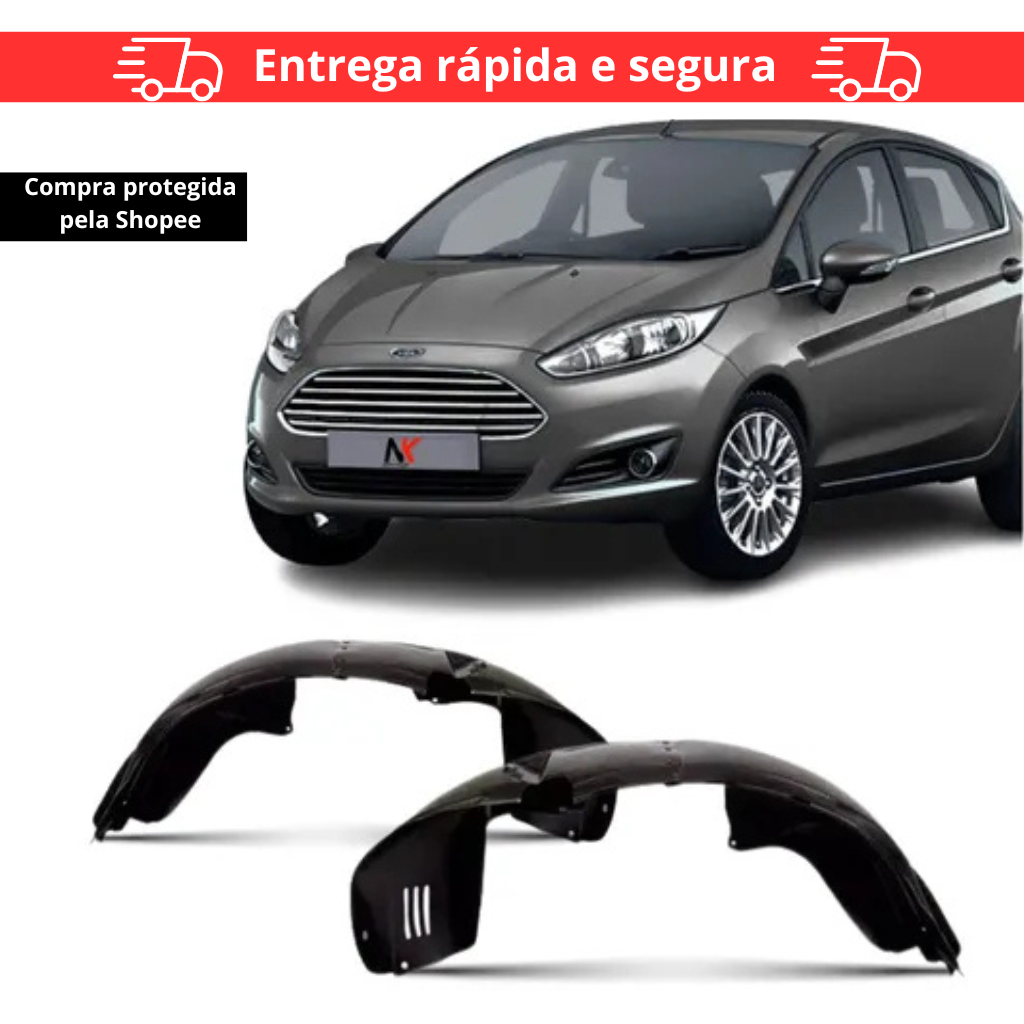 Par/Un Parabarro Dianteiro New Fiesta Hatch 2013 a 2019 ASA URUBU MORCEGAO FORRO RODA BATE PEDRA Par/Un Parabarro Dianteiro New Fiesta Hatch 2013 a 2019 ASA URUBU MORCEGAO FORRO RODA BATE PEDRA