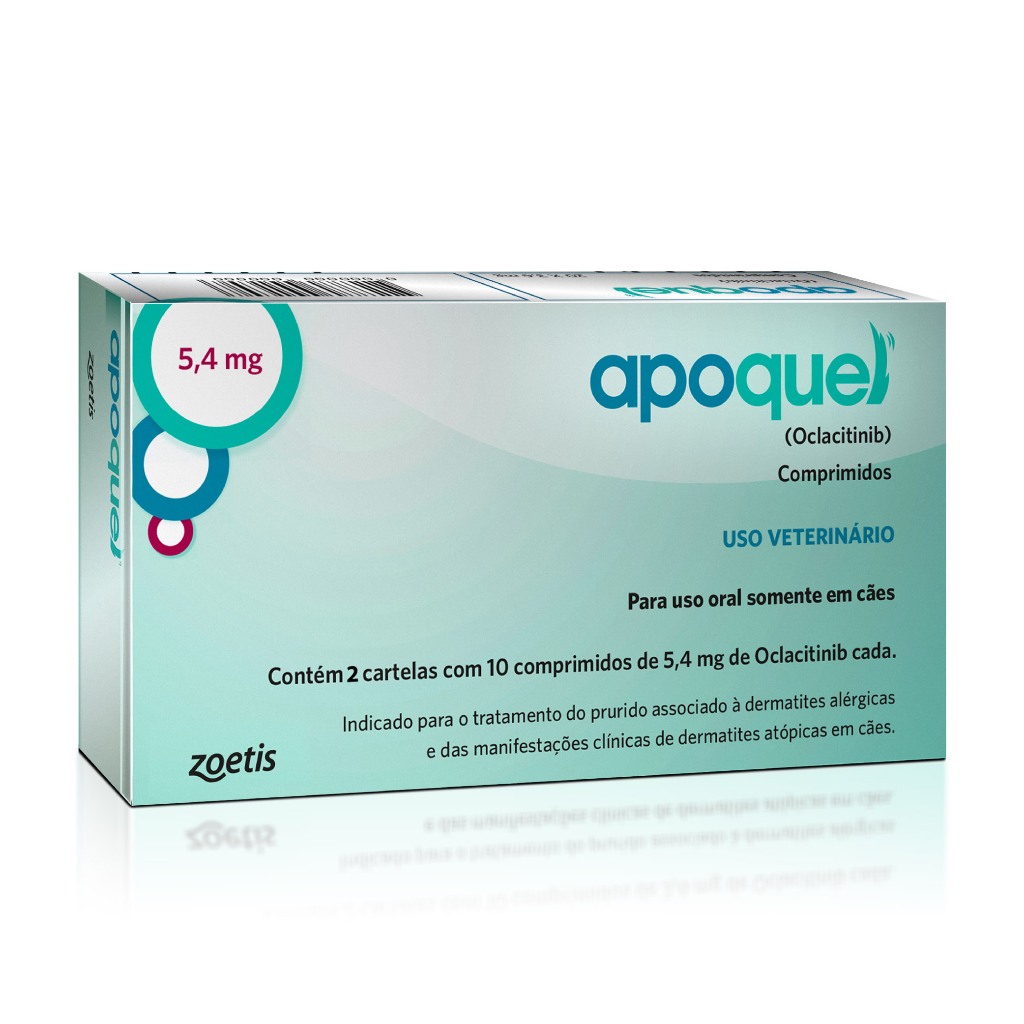 Apoquel 5,4mg 20 Comprimidos Dermatológico para Cães Zoetis Apoquel 5,4mg 20 Comprimidos Dermatológico para Cães Zoetis