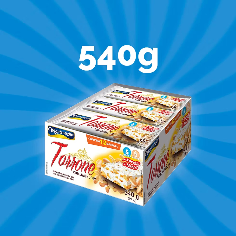 Torrone Amendoim C/12Un 45g Montevergine Torrone Amendoim C/12Un 45g Montevergine