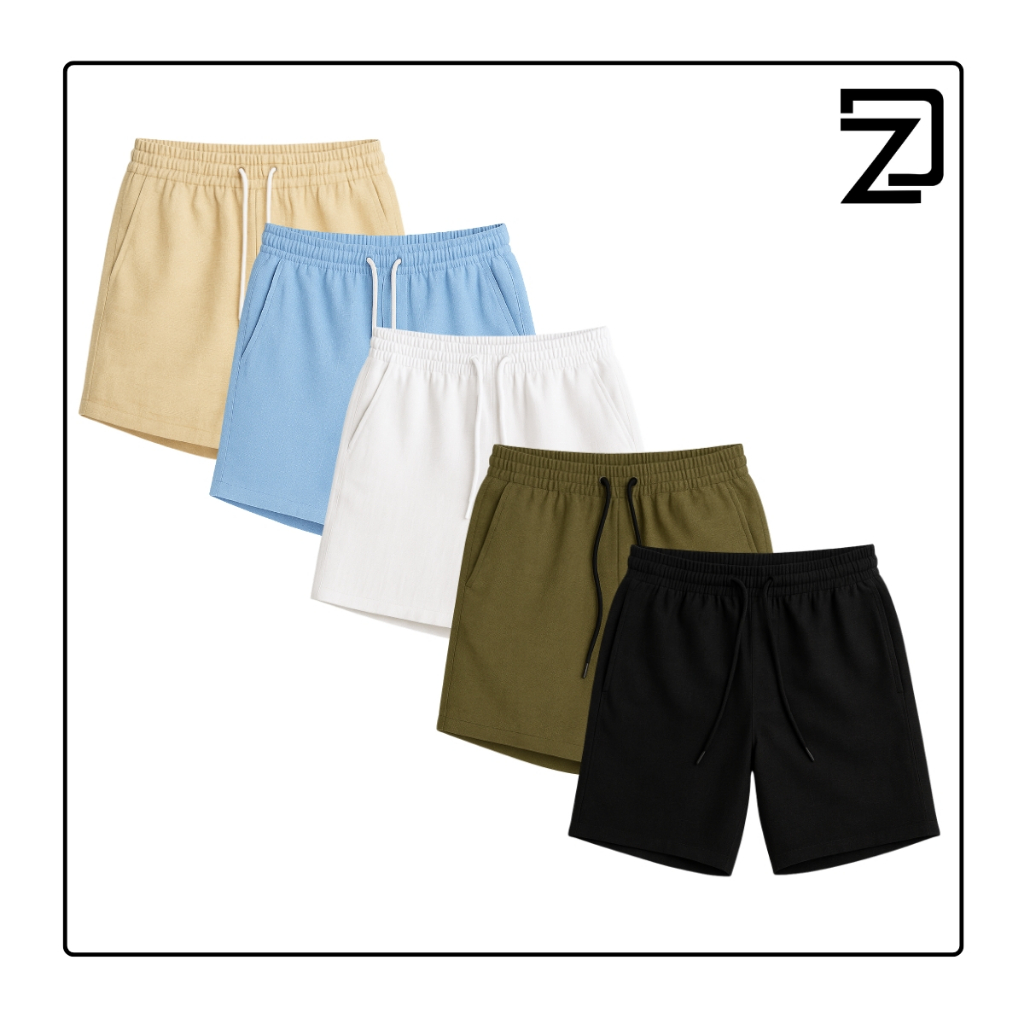 Kit 5 Shorts Masculino Linho Com Cordão Kit 5 Shorts Masculino Linho Com Cordão