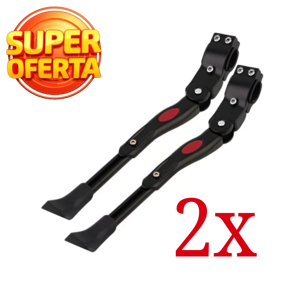 KIT com 2 Descansos Pezinho Lateral Bicicleta C/regulagem P/bike 20 A 29 KIT com 2 Descansos Pezinho Lateral Bicicleta C/regulagem P/bike 20 A 29