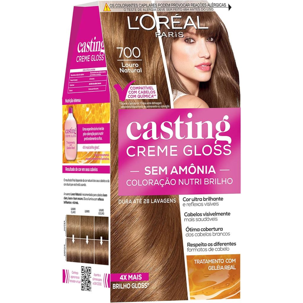 Tinta De Cabelo Casting Creme Gloss 700 Louro Natural