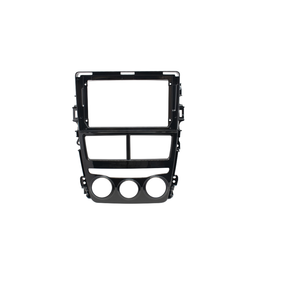 Moldura 9 Polegadas Toyota Yaris Painel Multimídia 2din Black piano Alto Acabamento Moldura 9 Polegadas Toyota Yaris Painel Multimídia 2din Black piano Alto Acabamento