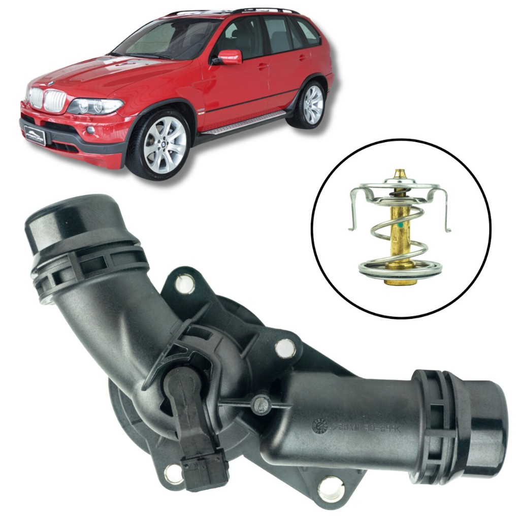 CARCAÇA COM VALVULA TERMOSTATICA BMW X5 3.0 6CIL 2001/ CARCAÇA COM VALVULA TERMOSTATICA BMW X5 3.0 6CIL 2001/
